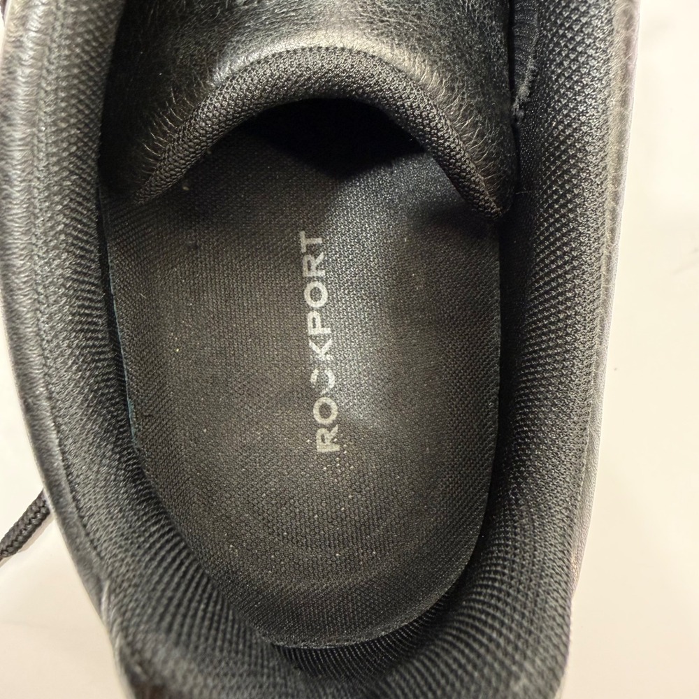 Rockport MWT18 Mens 13W Black Leather Walking Shoes Lace Up Comfort 501383 - Picture 4 of 8